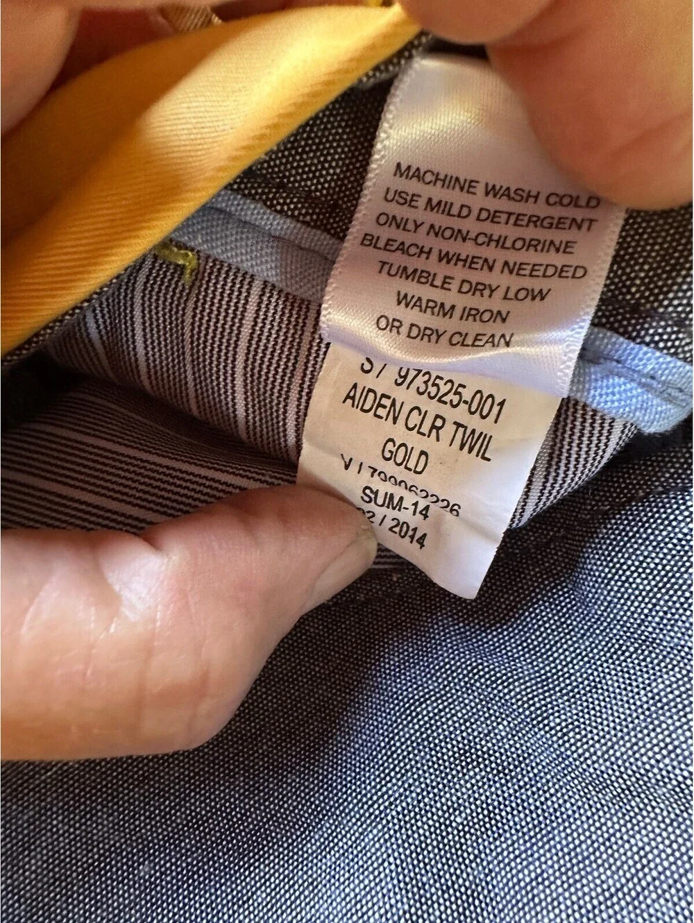 Banana Republic Aiden Mustard Chino Pants 31x32
